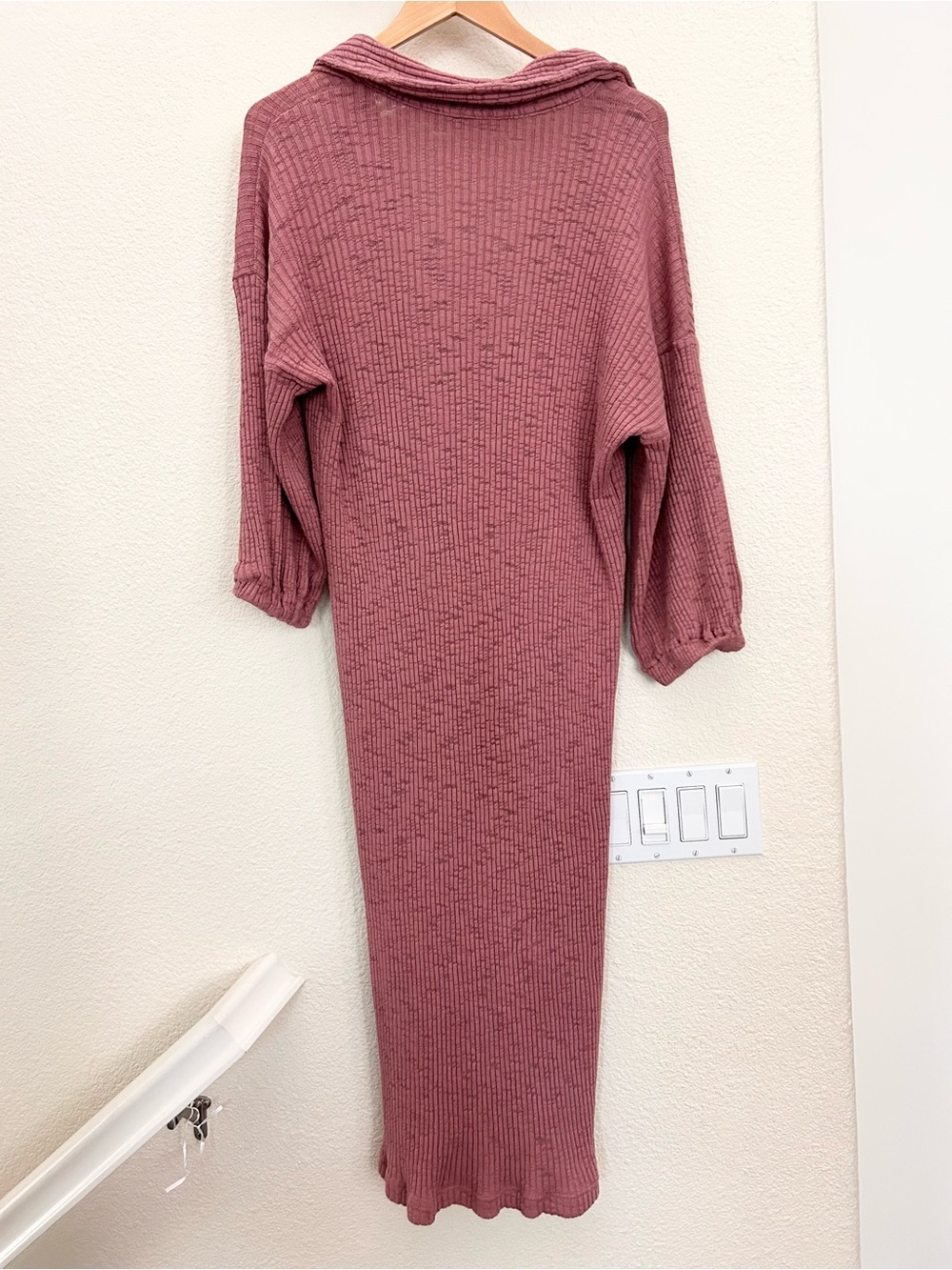 Free People Beach free-est Pacific Maxi Dress Smoked Roses / Mauve Pink color XL - Picture 4 of 14